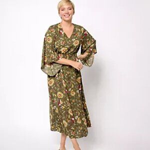 BELLE BOHO KIM GRAVEL MAXI DRESS SIZE MEDIUM